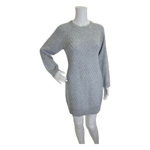 NWOT Jun & Ivy Heather Gray Women's Knit Sweater Dress, Small